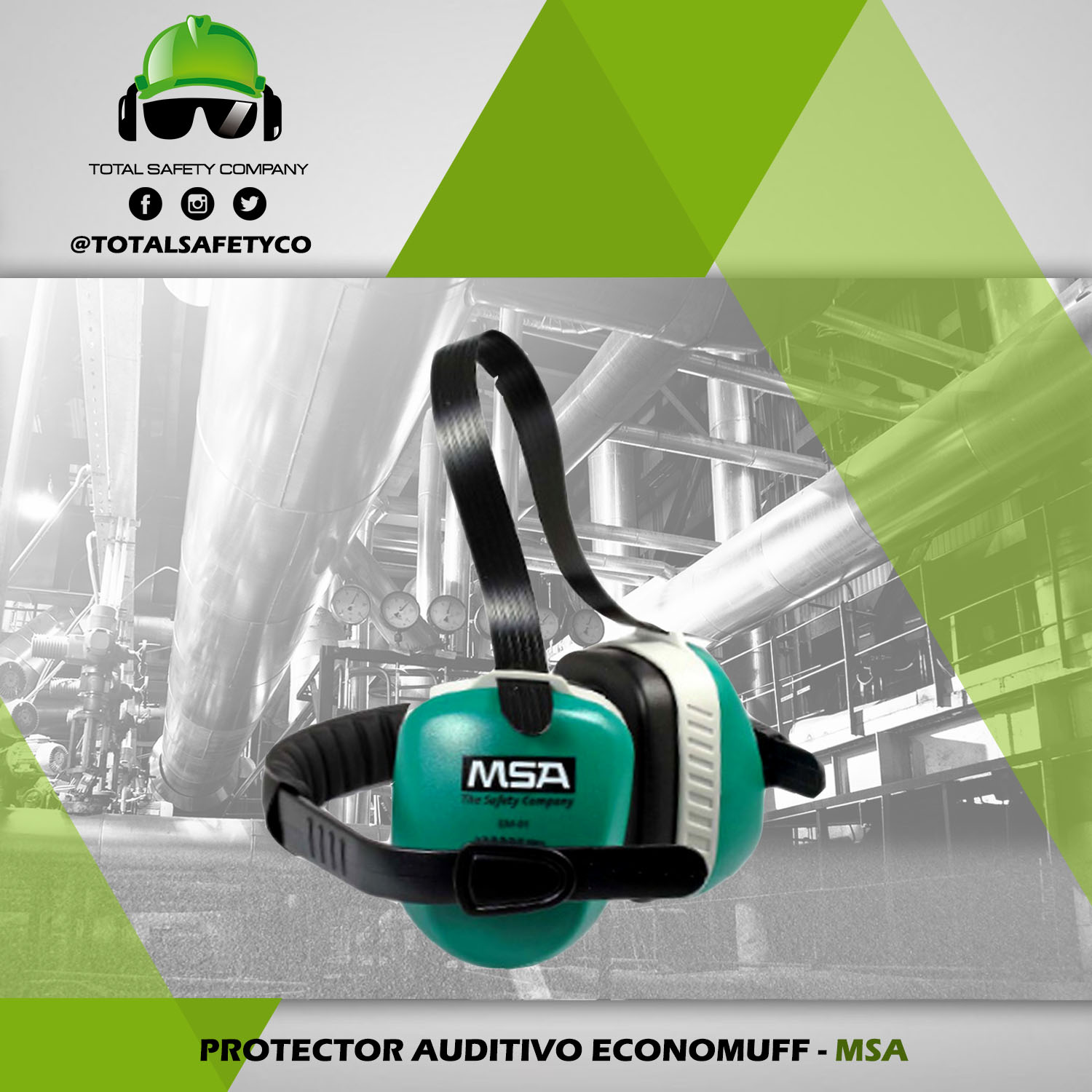 Protector Auditivo para Casco Safari Ref. 10129327 MSA - Seguridad y Altura